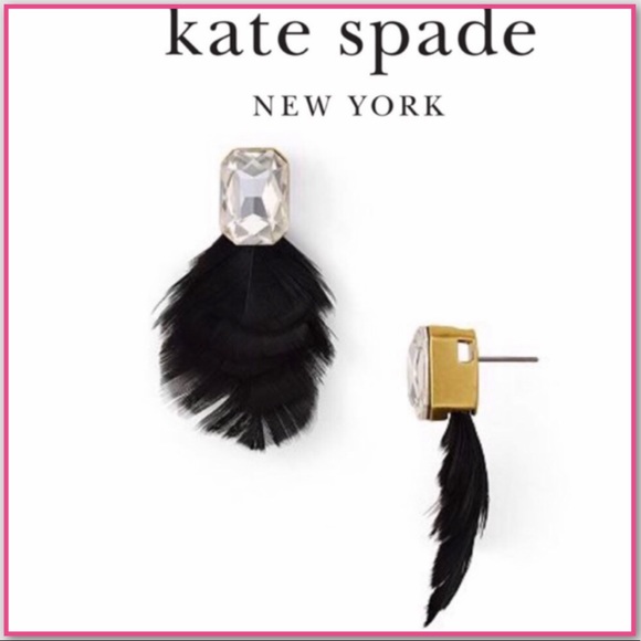 kate spade Jewelry - NWT Kate Spade full Feather earrings